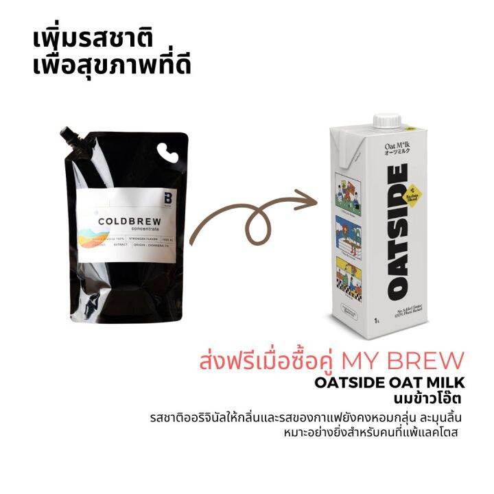 แพคคู่สุดคุ้ม-กาแฟสกัดเย็น-1-ลิตร-นม-oat-side-สำหรับสายรักสุขภาพ