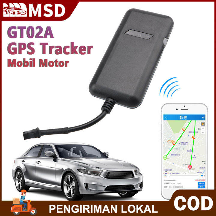GPS Tracker GT02A Pelacak Motor Mobil GPS Tracker GSM GPRS APP GPS