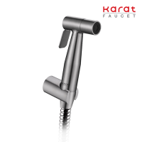 Karat Faucet ชุดฉีดชำระสแตนเลส 304 พร้อมสายและขอแขวน (สายสแตนเลสยาว 120 ซม.) รุ่น KA-04-361-63