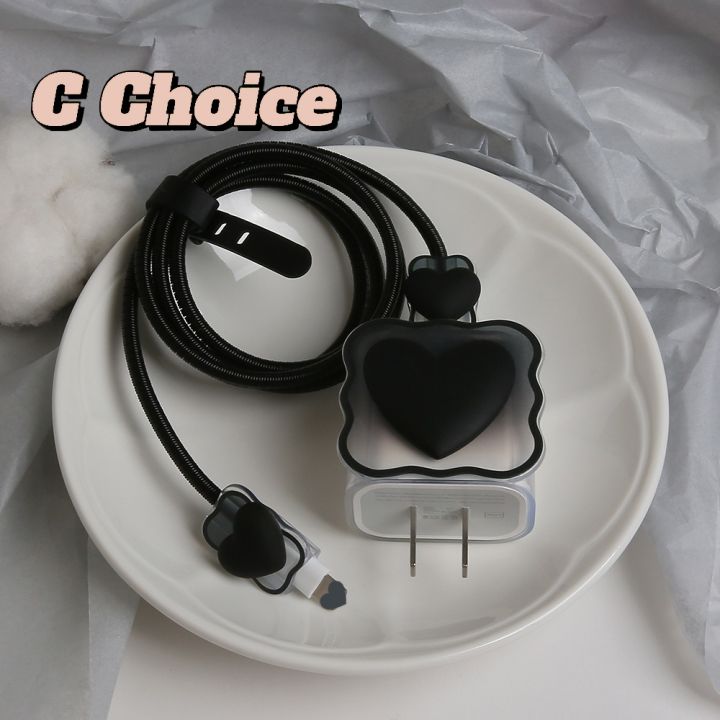 morandi-love-ins-รูปแบบสำหรับ-iphone-charger-ปกป้อง18w-20w-ตัวป้องกันสายไฟชุดหูฟังป้องกันสายกระเป๋าเก็บของสำหรับ-iphone18w-20w-14promax-13-12pro-ip12-11pro-cchoice