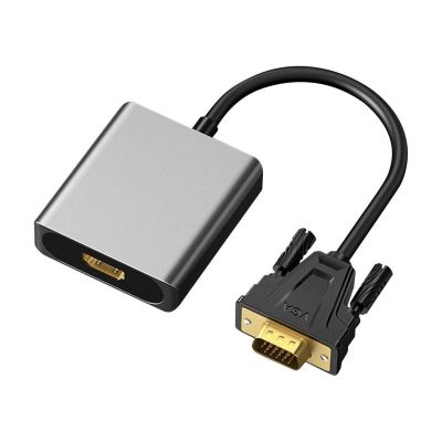 ☞♈ Full HD VGA To HD Converter Adapter Cable 1080P Video VGA Input To HD Output Adapter For PC Laptop HDTV Projector