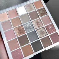 อายแชโดว์สีเทาติดทนนาน25สี Pearlescent ด้านตลับอายชาโดว์ชาวยุโรปและอเมริกันใหม่