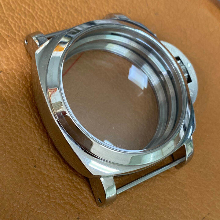 Replacement 47mm PAM Polished 316L Stainless Steel Watch Case for ETA