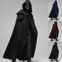 ยุคกลาง Mage Robe นักมายากลคอสเพลย์ผู้ใหญ่ชายหญิง streetwear hooded outwear เครื่องแต่งกายฮาโลวีน costume