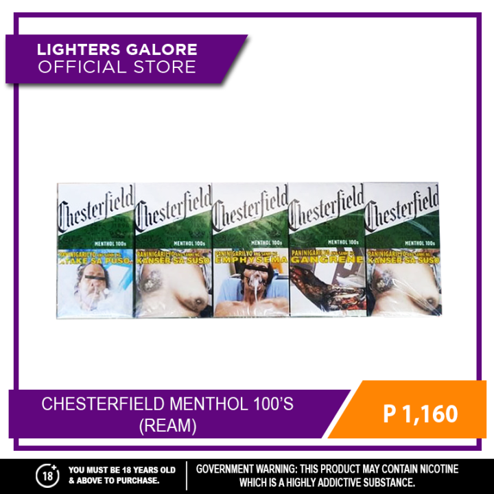Lighters Galore CHESTERFIELD MENTHOL (REAM) Lazada PH