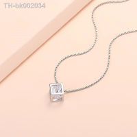 ▫◆ 925 Sterling Silver Crystal white charms chain Necklace For Women Wedding Charm Jewelry luxury 45-60cm