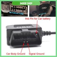 IMJIQB SHOP ชุดสายชาร์จรถชนิดลวดสวิตช์พาหนะ DVR USB ใช้ได้ทุกรุ่น OBD Hardwire จอถอยหลังกล้องถ่ายวิดีโอติดรถยนต์