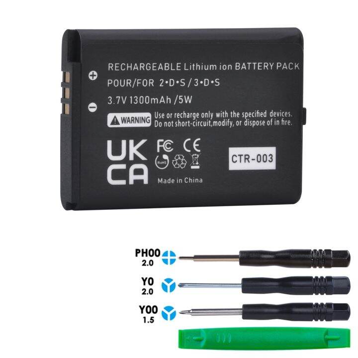 In Stock 1pc CTR003 Replacement battery pack 1300mAh For Nintendo