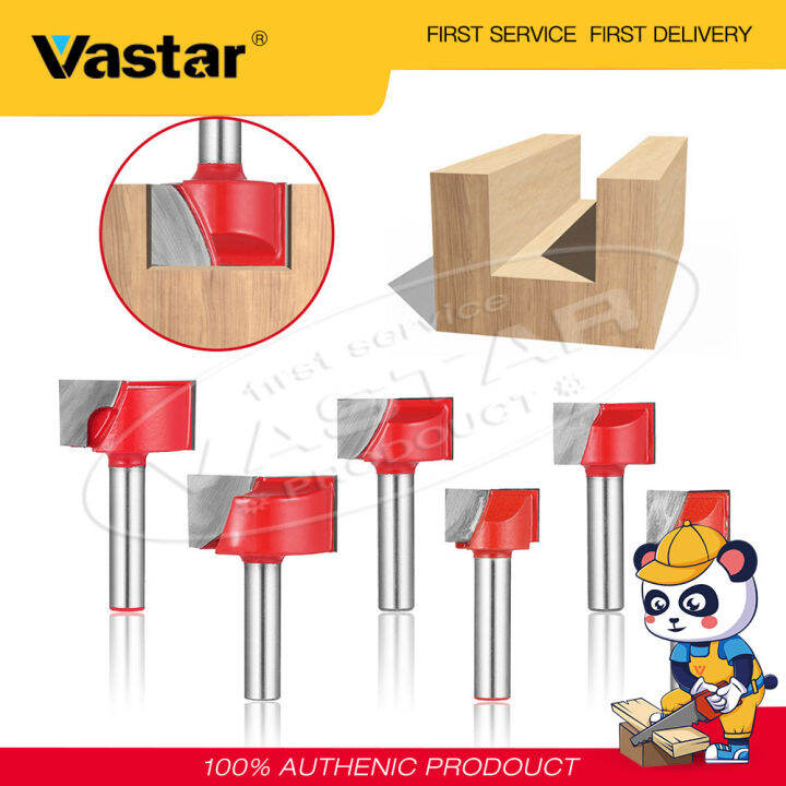 vastar1ชิ้น8มิลลิเมตร18-20-22-25มิลลิเมตรก้านทำความสะอาดด้านล่างเราเตอร์บิตเส้นผ่าศูนย์กลางตัดคาร์ไบด์สำหรับไม้ตัดงานไม้พื้นผิวแผ่นเราเตอร์