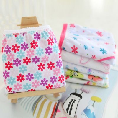 Lifetime 6pcs Baby Girls Soft Cotton Underwear Sweet Printing Short Briefs