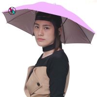 {COD} Outdoor Foldable Anti-Rain Sun Shade Head Umbrella Fishing Cap Headwear