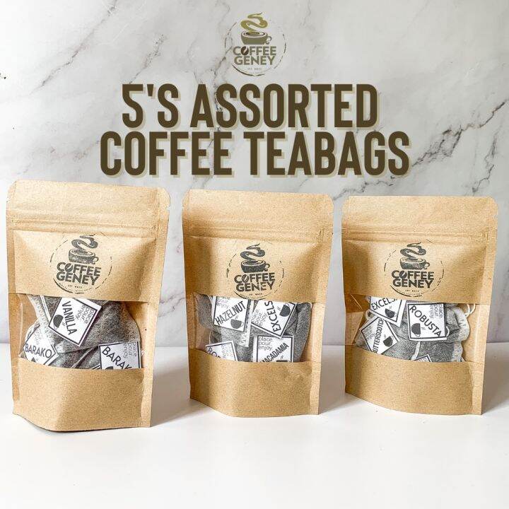 5's ASSORTED COFFEE TEA BAG (Souvenir or giveaway for any occasion