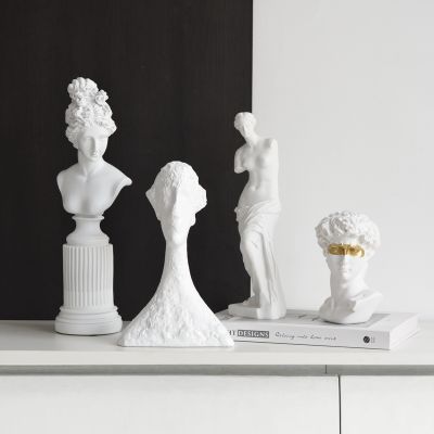 [COD] ins style imitation plaster figure sculpture statue living room cabinet porch office study decoration ornaments