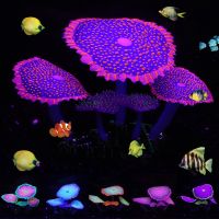 Glowing Effect Artificial Coral Aquarium Coral Decor Coral Ornaments Sea Plant Ornaments for Fish Tank Aquarium Decoration