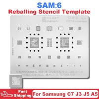 Amaoe SAM6 BGA Reballing ลายฉลุเหมาะสำหรับ Samsung C7 J3 J5 A5 C7010 J610 MSM8916 MSM8953 B01-AB CPU IC ดีบุกปลูก Solde Net