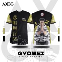 2023 In stock AXGG "Demon Slayer- Hashira Gyomei" Anime T-Shirt，Contact the seller to personalize the name and logo