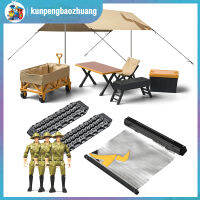 เครื่องประดับตั้งแคมป์จำลอง MN-85K แบบกันสาดด้านข้างเต็นท์ตั้งแคมป์ทรายบันไดโต๊ะเก้าอี้ตกแต่งเข้ากันได้กับรถ RC 1/12เดือน MN98 D90 MN99S MN86 MN78 MN128