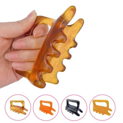 hot【DT】 Resin Chinese tool Back Massage Massager Acupuncture Scraping Wax Plate GuaSha Scrape Circular Blood