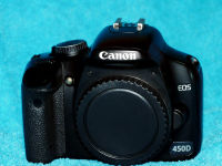 Canon EOS 450D DSLR Camera Black body, (EOS Rebel XSi / EOS Kiss X2)