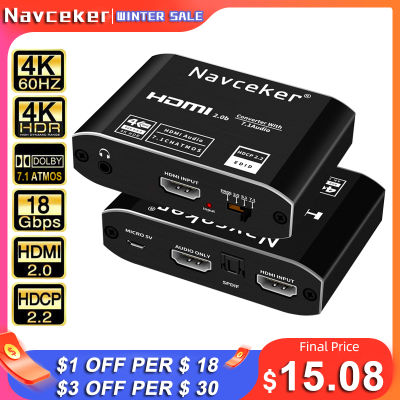 2020 HDMI Audio Extractor 4K HDMI SPDIF Converter 5.1 HDMI to HDMI to RCA Splitter Optic TOSLINK Switch Digital 7.1 HDMI Adapter