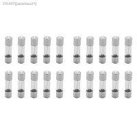 ∏㍿ 20 Pcs 250V 10Amp Slow Blow Time Delay Glass Fuses Tubes 5Mm X 20Mm