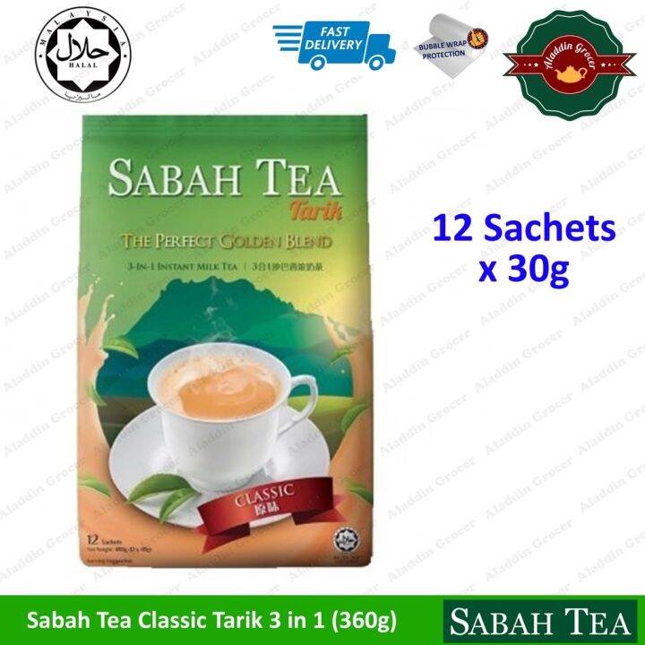 Promo Sabah Tea Teh Tarik 3 in 1 Instant Milk Tea - Original (12'sx30g ...