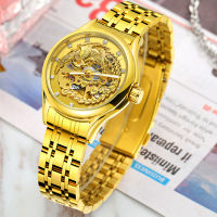 Relogio Feminino  Gold Womens Watches Waterproof Ladies Skeleton Automatic Mechanical Watches Women Clock Luxury Top nd