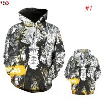 2023 NewHX The Seven Deadly Sins การ์ตูนอะนิเมะ3D พิมพ์ Unisex Hoodies เสื้อแขนยาว Hooded Tops