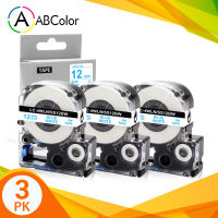 【Exclusive】 【Trending】 【Big savings】 3PK 12เทปสำหรับ Epson SS12BW สีฟ้าบนเทปสีขาว LK-4WLN SS12BW เทปติดฉลากสำหรับ Epson King Jim LW-400เครื่องพิมพ์ฉลาก LW-700