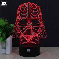 【▼Hot Sales▼】 jiangyi โคมไฟ3d อนาคินสกายวอล์คเกอร์สตาร์วอร์สรีโมทคอนโทรล Darth Vader โคมไฟตั้งโต๊ะตกแต่งไฟกลางคืน Led เด็ก Hui หยวน