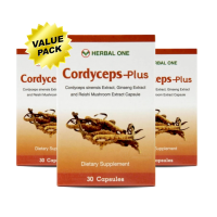 Herbal One Cordycepts-Plus 3x30 Capsules เฮอร์บัลวัน ตังถั่งเฉ้า จาก อ้วยอันโอสถ (Value Pack)