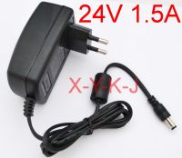 2023 ☆ 1ชิ้นคุณภาพสูง DC 24V 1.5A AC อะแดปเตอร์สลับ100V-240VConverter แหล่งจ่ายไฟ1500mA EU หรือ US ปลั๊ก5.5Mm X 2.1-2.5Mm