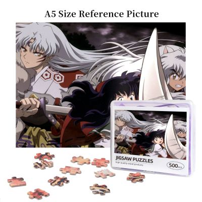 InuYasha (2) Wooden Jigsaw Puzzle 500 Pieces Educational Toy Painting Art Decor Decompression toys 500pcs