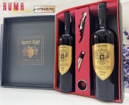Nhập khẩu chính hãng Set quà tặng hộp 2 chai Vang Ý Di Matteo kèm phụ kiện