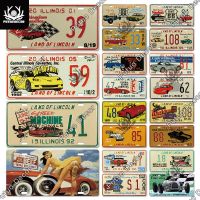 Vintage Sports Car ป้ายทะเบียนดีบุกป้ายโลหะโปสเตอร์สำหรับห้องนั่งเล่น,Man Cave, Club, Garage Wall Decor - Decor