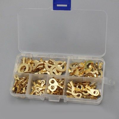 【YF】✲☈∈  M3/M4/M5/M6/M8/M10 Lugs Eyes New Crimp Terminals Cable Lug Wire Non-insulated Assortment