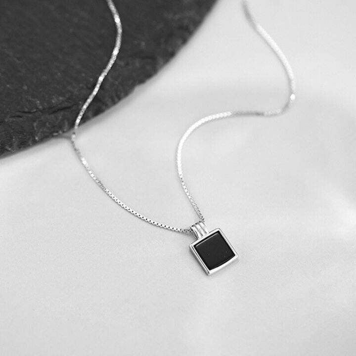 cw-fashion-aesthetic-black-square-pendant-necklace-for-women-silver-plated-sweater-clavicle-chain-necklace-statement-jewelry-gift