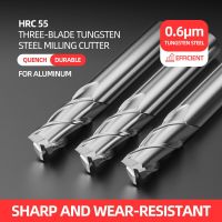 อลูมิเนียม 3 ใบมีดทังสเตนเหล็กกัดตัด double-blade with solid carbide milling aluminum special milling cutter CNC