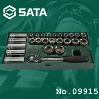 SATA ชุดลูกบล็อก ขนาด 1/2 นิ้ว 26 ชิ้น No.09915