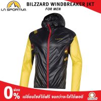 La Sportiva Men Bilzzard Windbreaker Jkt_Black/Yellow Color เสื้อแจ็คเก็ตกันน้ำกันลม