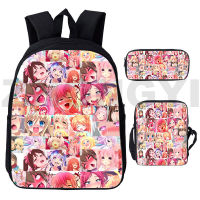 2021Hentai Bag 3D Print Ahegao Backpack Men Women Anime Cartoon Senpai Laptop Bag Kawaii School Bags for Teenage Girls