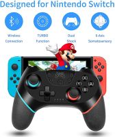 【In Stock】 avk7n0 จอยสติ๊กไร้สายสำหรับ NS Switch Pro Controller Switch Remote Gamepad RegeMoudal Wireless Controller สำหรับ Nintendo Switch Game