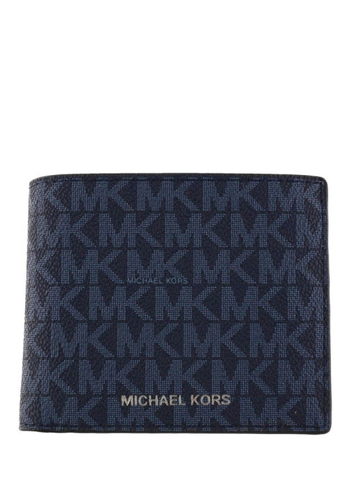 Michael Kors Mens Signature Cooper Billfold Wallet With Passcase - Admiral  Blue | Lazada