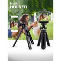 ขาตั้งโทรศัพท์แบบสามขา ขาตั้งมือถือ 3 ขา ปรับสูง-ต่ำได้ Tripod Mobile Holder หัวต่อโทรศัพท์ ขนาดพกพา มือถือ โทรศัพท์ ใช้งานง่าย