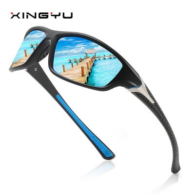 TT แว่นตากันแดดโพลาไรซ์น้ำแข็งสีฟ้า TR สำหรับผู้ชายขับรถตกปลาแว่นกันแดดสำหรับขับขี่กีฬากลางแจ้ง