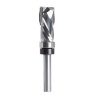 Bearing Ultra-Performance Compression Flush Trim Solid Carbide CNC Router Bit for Woodworking End Mill