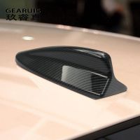 Car Styling Carbon Fiber Antenna Shark Fin Aerials Covers Stickers For BMW 3 Series E90 X5 E70 X6 E71 X3 F25 X1 E84 Accessories