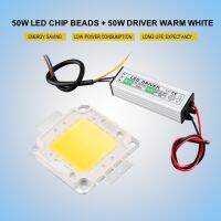 UINN หลอดไฟชิป SMD LED 50วัตต์,แหล่งจ่ายไฟไดรเวอร์ LED กำลังสูง50วัตต์กันน้ำ6000-6500K DC 20-38V 1500M · AAC 85-265V 50 ~ 60Hz