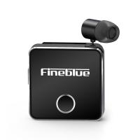 FineBlue F1 บลูทูธ 5.0 หูฟังคลิปบนสายหูฟังไร้สายหดหูฟังเพลงหูฟังการสั่นสะเทือนแจ้งเตือนแฮนด์ฟรีพร้อมไมโครโฟนการเชื่อมต่อหลายจุด