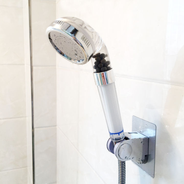 newbath-high-quality-shower-head-high-pressure-boosting-water-saving-filter-balls-beads-utility-head-with-negative-ion-activated-showerheads